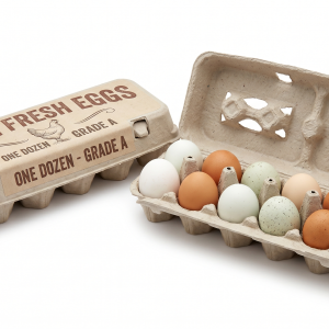 One dozen Farm Fresh Eggs - multi-colored.
