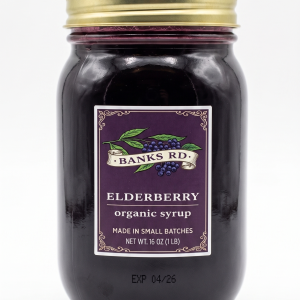 Our 16oz quart jar of Elderberry syrup is designed for large households and serious wellness enthusiasts.