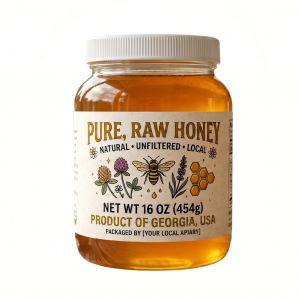 This mid-sized jar of golden, naturally sweet honey is a great addition to round out any pantry.
