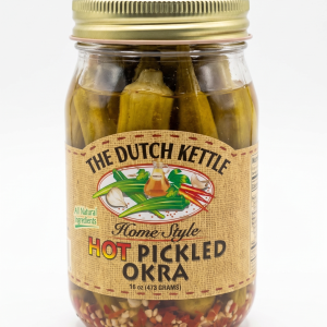 Pickled Okra Spicy (16oz Glass Jar)