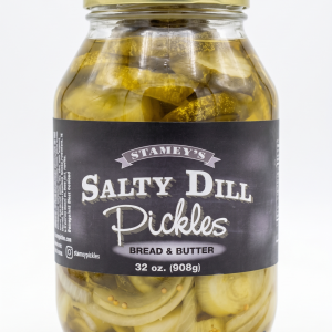 Salty Dill Pickles Bread & Butter (32oz Glass Jar)